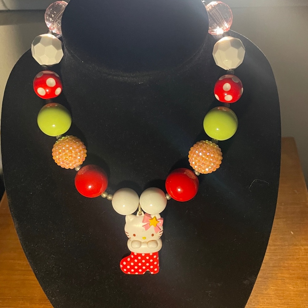 Hello Kitty Costume High Neck Jewelry Looks New